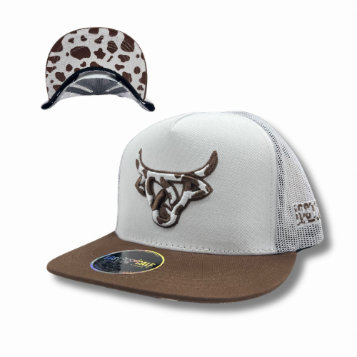 Lost Calf Hat - Cowhide White/Brown