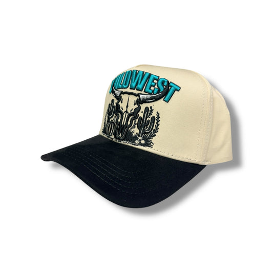 De Rancho Hat - Wild West A Frame Cream/Black