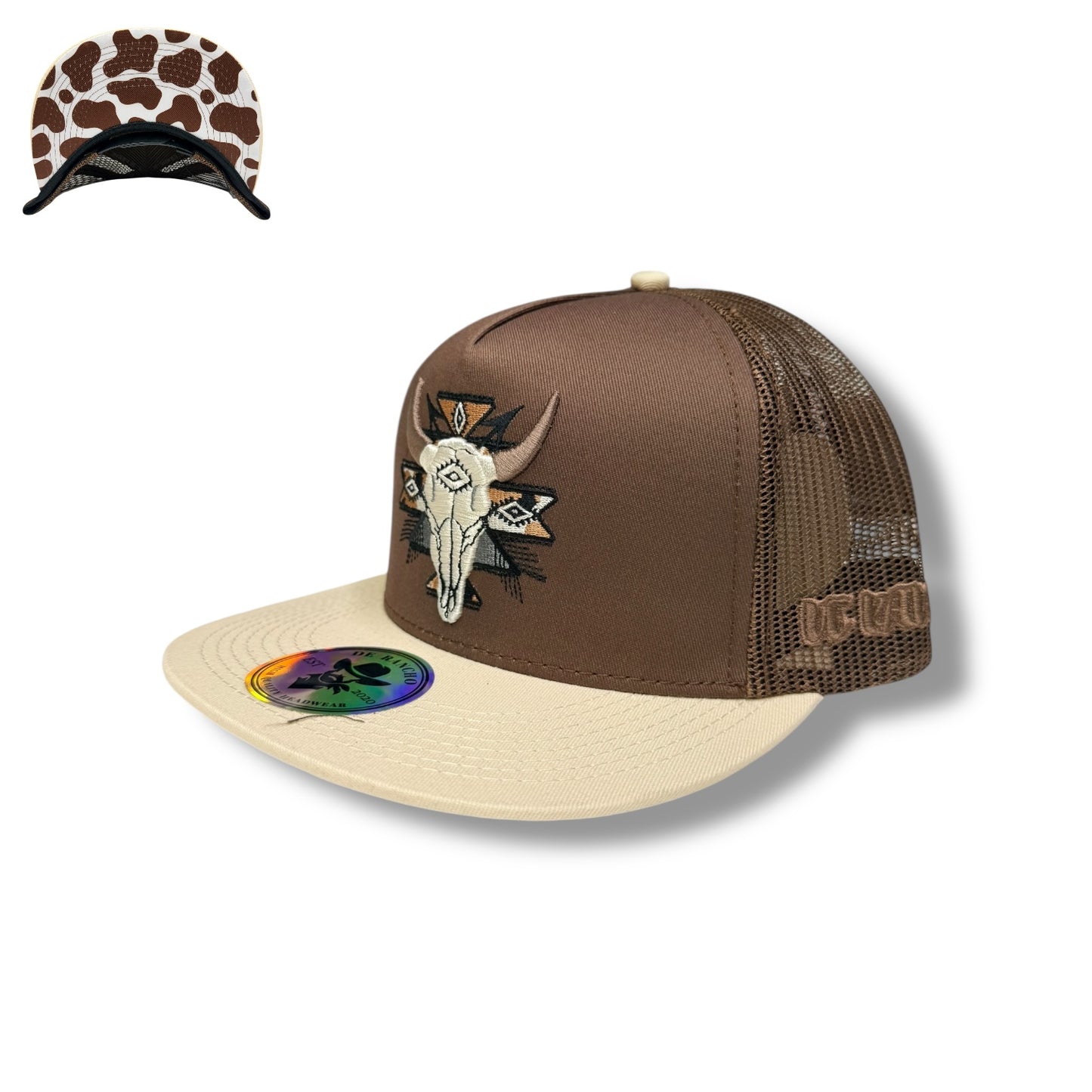 De Rancho Hat - Skull Brown/Cream