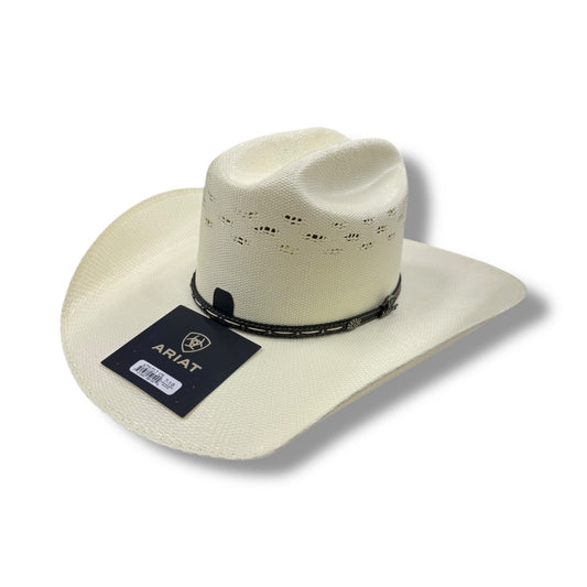 Ariat Western Bangora Straw Hat- Brown Belt