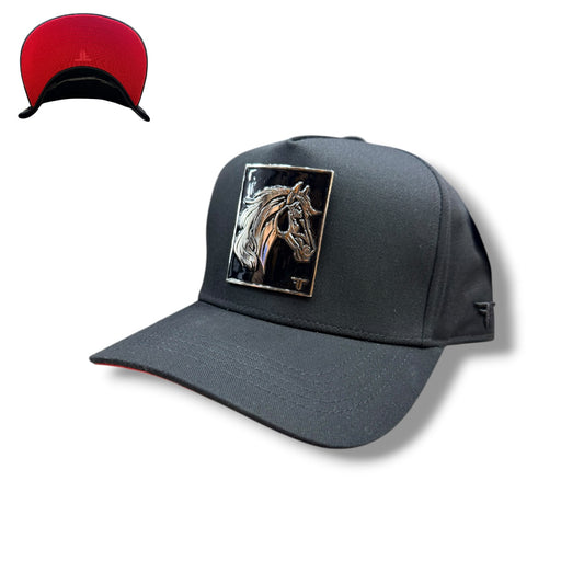 Ferreti Hats - Black Horse Placa