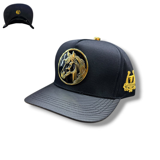 Ferreti Hats - Gold Horse Circle Plate