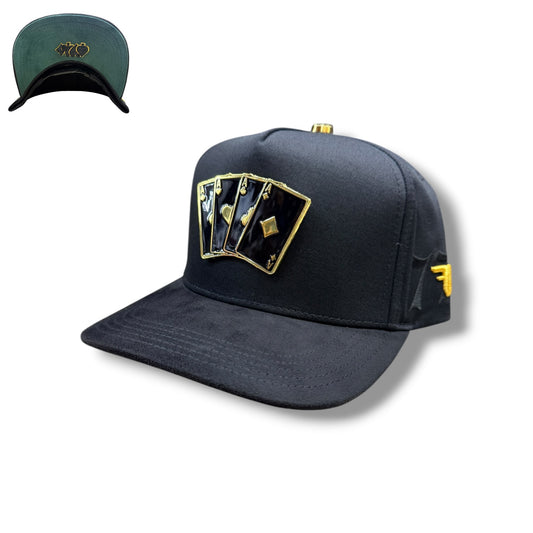 Ferreti Hats - Black Cartas Plate