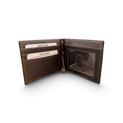 American Bison Money Clip - Brown