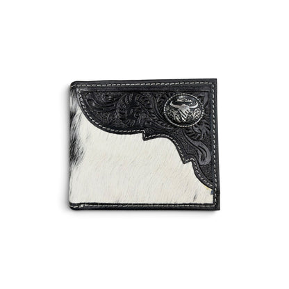 American Bison Bifold Wallet - Cowhide Black