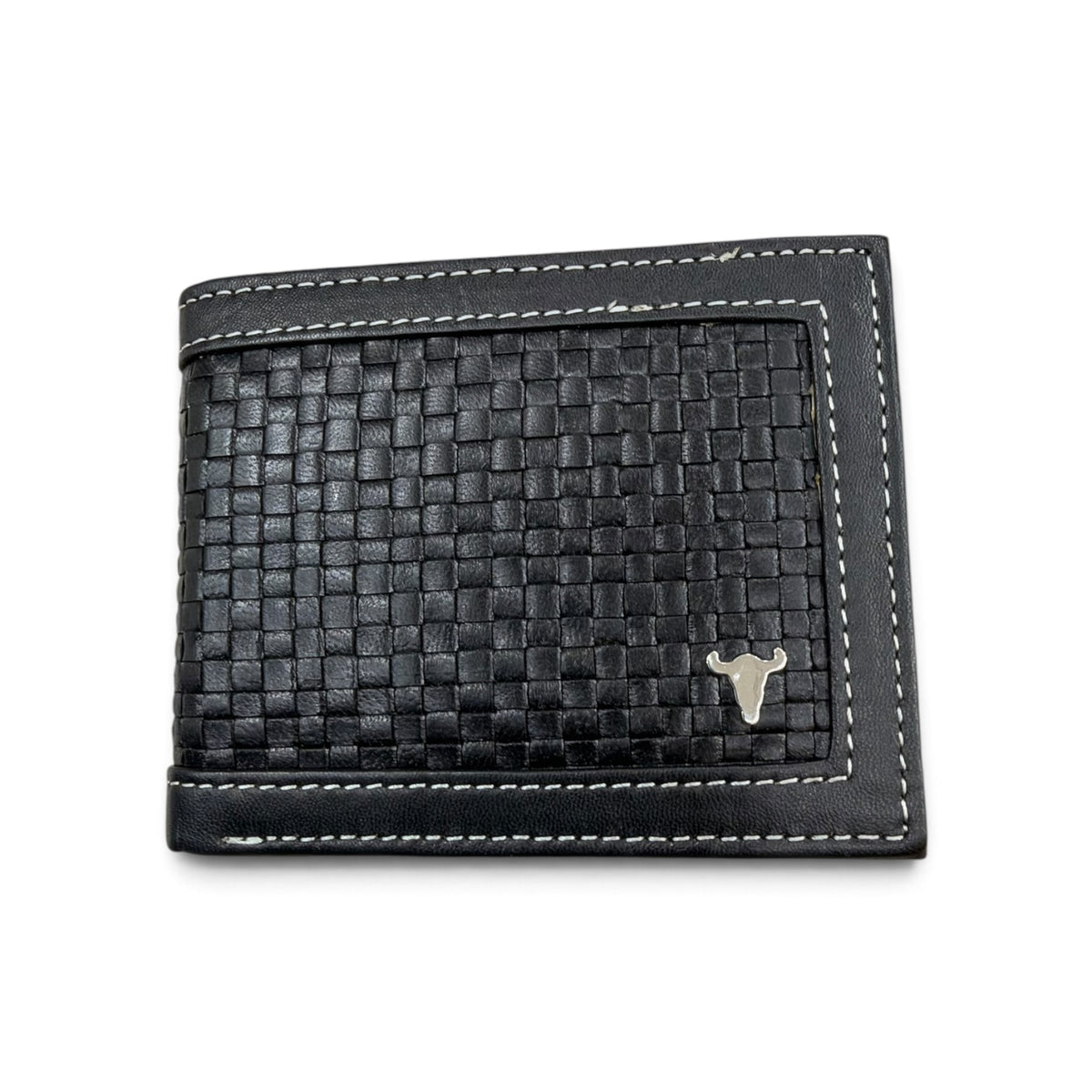 American Bison Bifold Wallet - Black Stitchwork