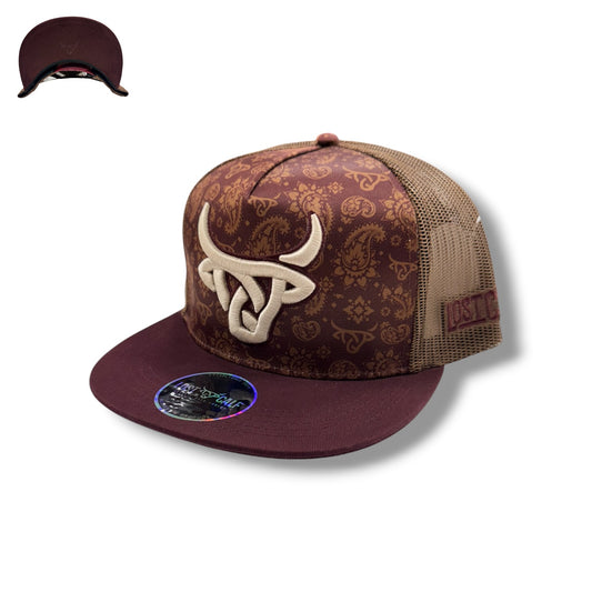 Lost Calf Hat - Paisley Bull Flat