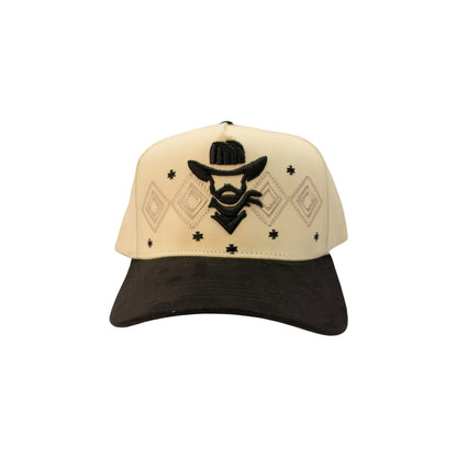 De Rancho Hat - Curved A Frame Aztec Beige/Black