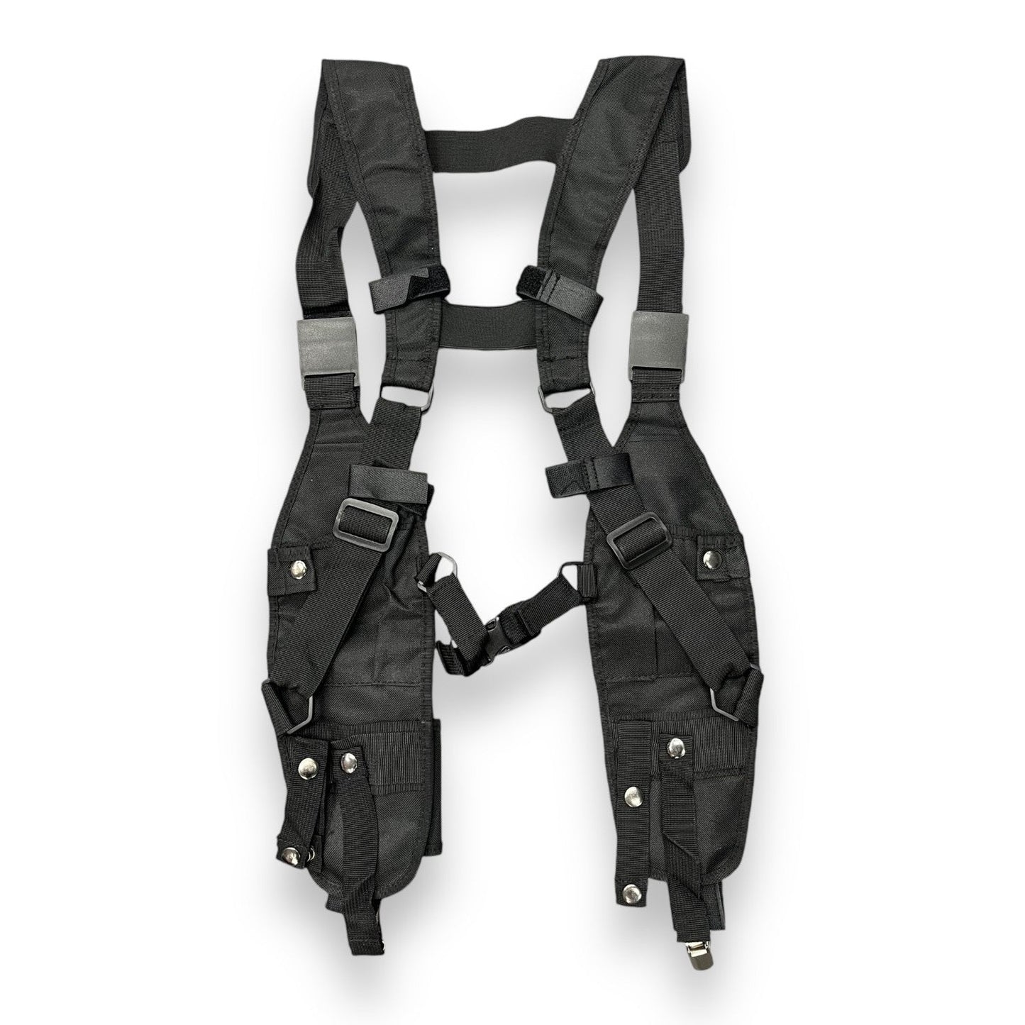 Dual Radio Harness Vest - Black