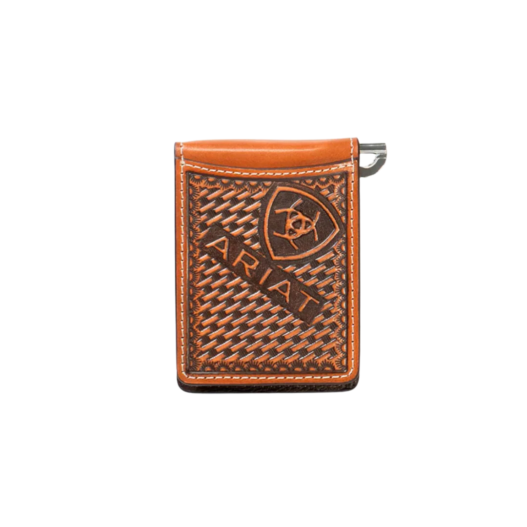 Men's Card Case Wallet - Basketweave