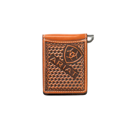 Men's Card Case Wallet - Basketweave