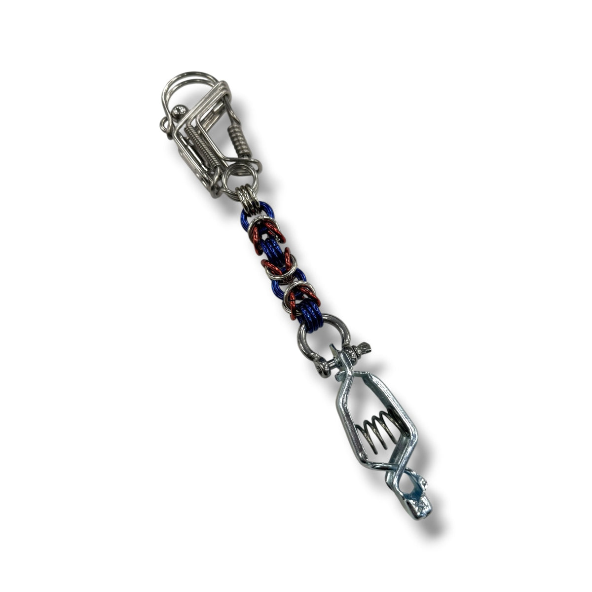 Byzantine Weave Metal Ring Glove Clips
