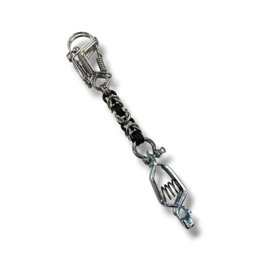 Byzantine Weave Metal Ring Glove Clips