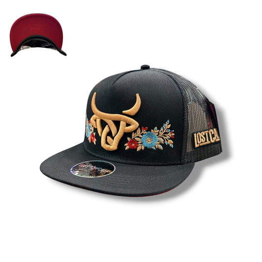 Lost Calf Hat - Golden Bloom Black