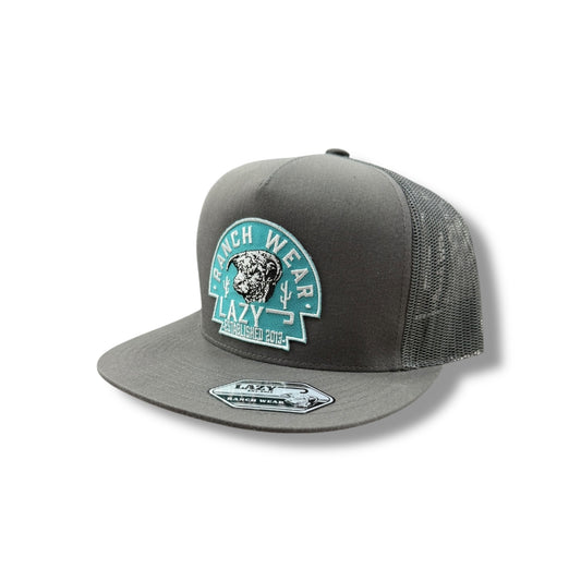 Lazy J Hat - Grey/Turquoise Arrowhead