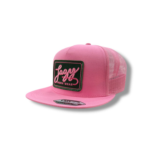 Lazy J Hat - Pink/Green Breakaway Patch