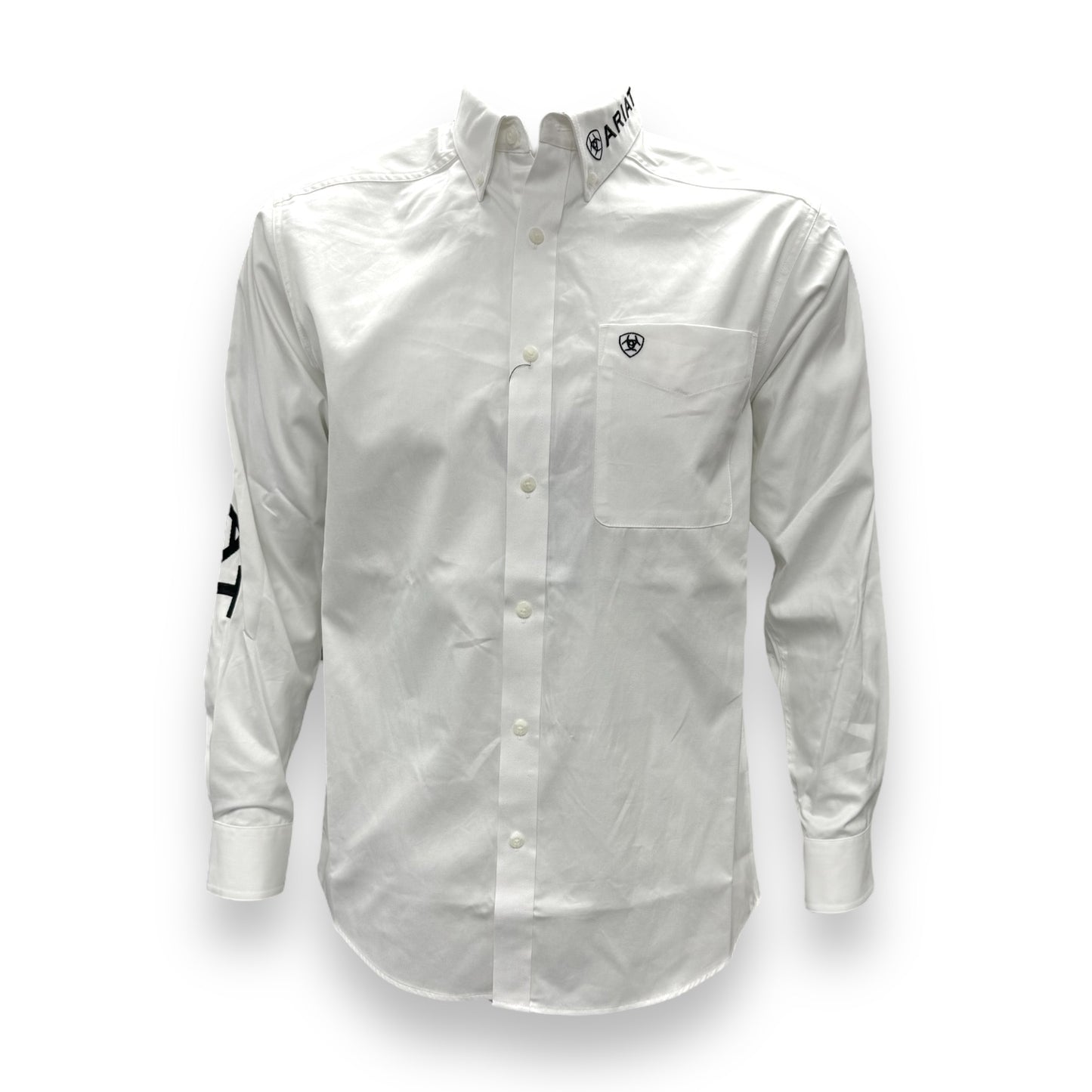 Ariat Team Logo Twill Shirt - White/Black