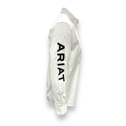 Ariat Team Logo Twill Shirt - White/Black