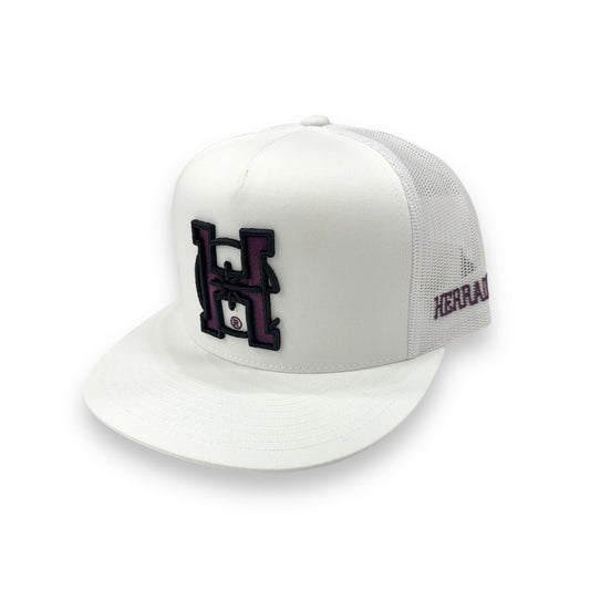 Texas Ranch Hat - Grape H White