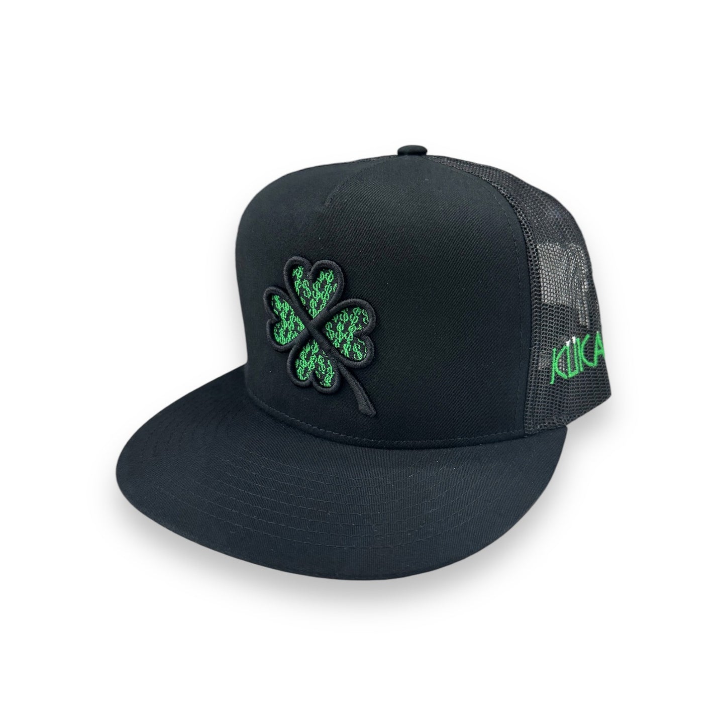 Texas Ranch Hat - Green Lucky Clover Black