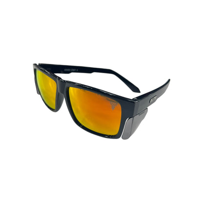Elite Polarized Z87+ Sunglasses - Delta Black Frame Red