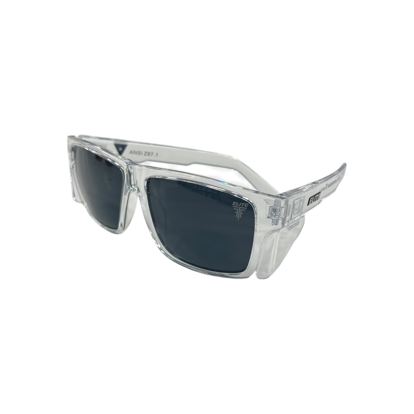 Elite Polarized Z87+ Sunglasses - Delta Clear Frame Black