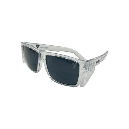 Elite Polarized Z87+ Sunglasses - Delta Clear Frame Black