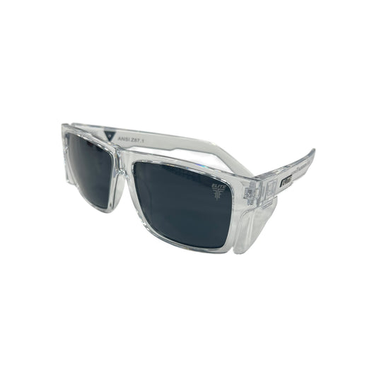 Elite Polarized Z87+ Sunglasses - Delta Clear Frame Black