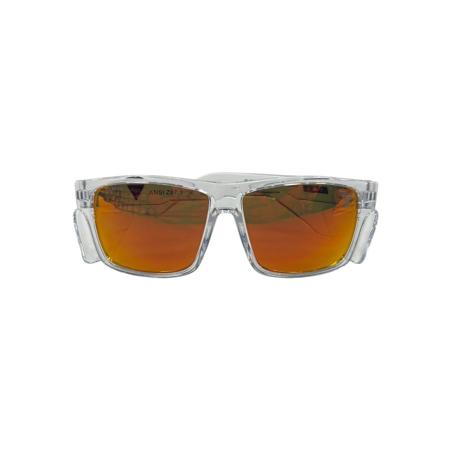 Elite Polarized Z87+ Sunglasses - Delta Clear Frame Red