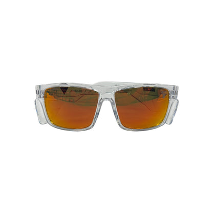 Elite Polarized Z87+ Sunglasses - Delta Clear Frame Red