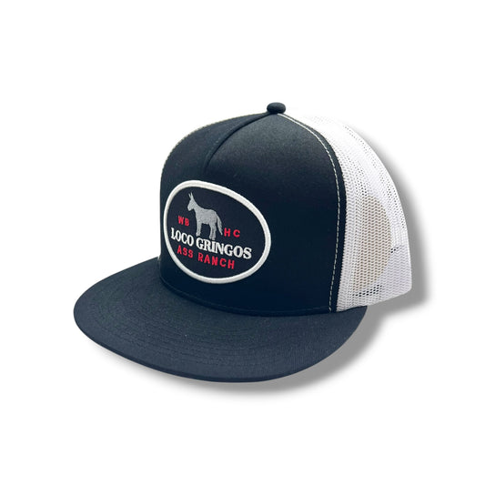 Whiskey Bent Hat - Loco Gringos Trucker Black