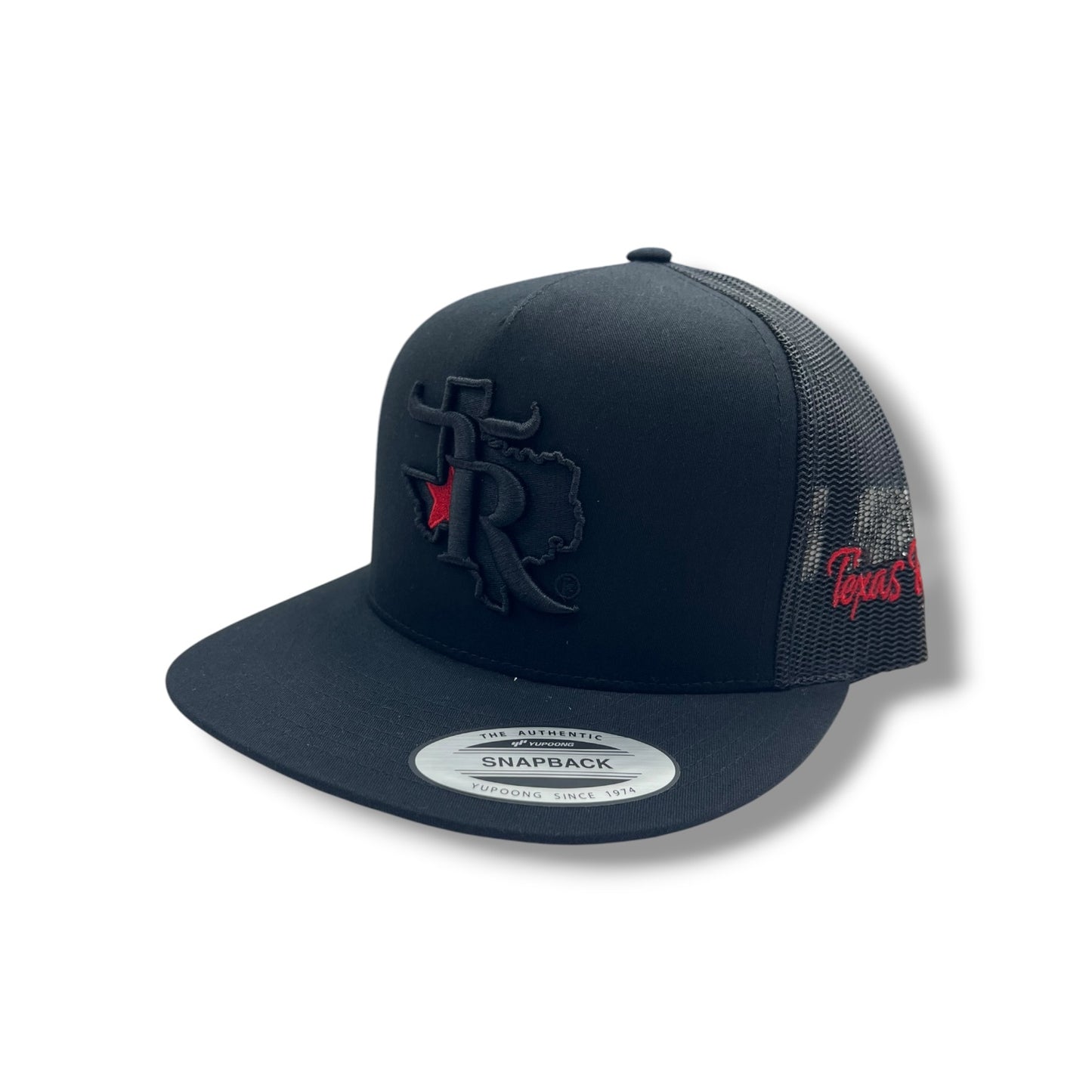 Texas Ranch Hat - Red Star Black/Black