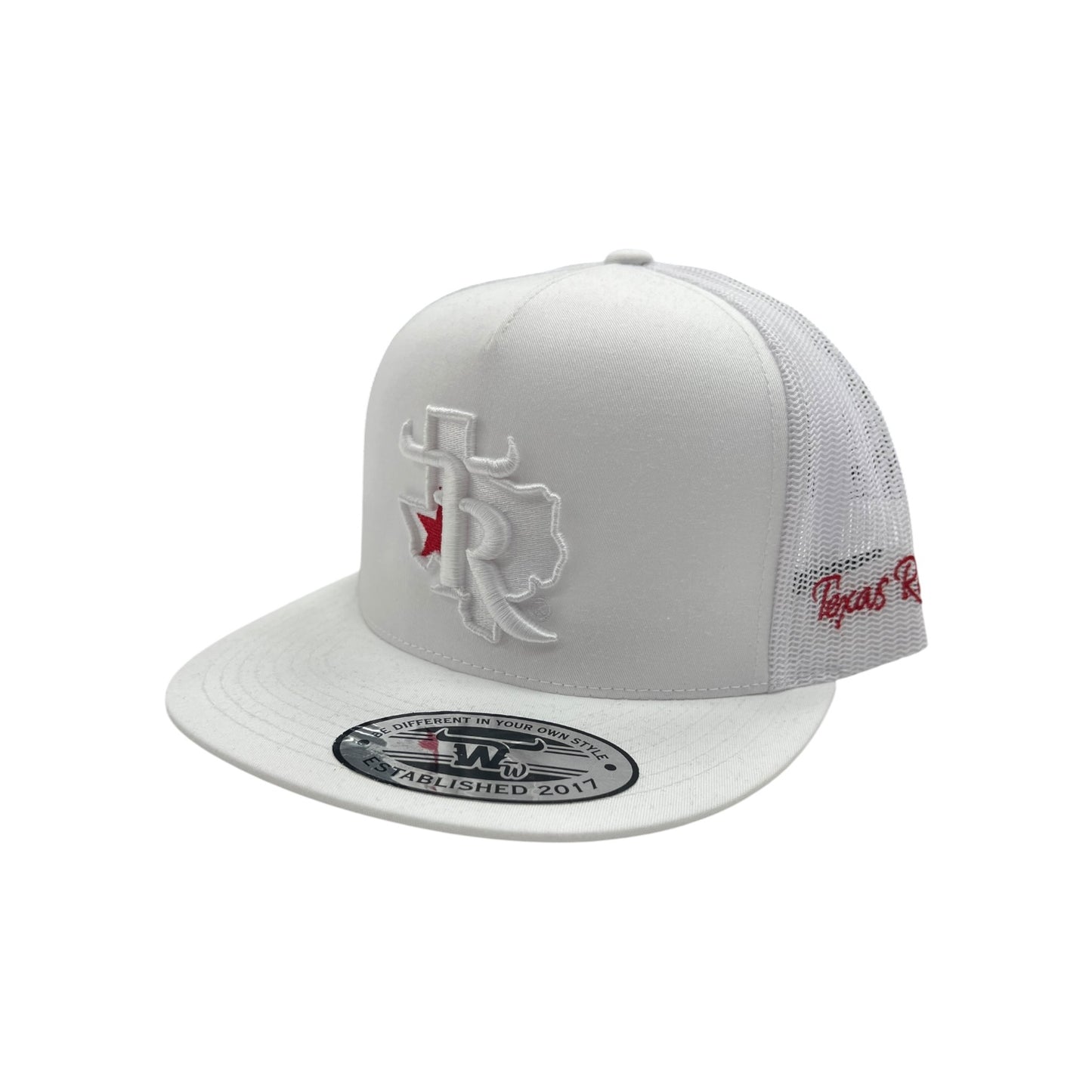 Texas Ranch Hat - Red Star White/White
