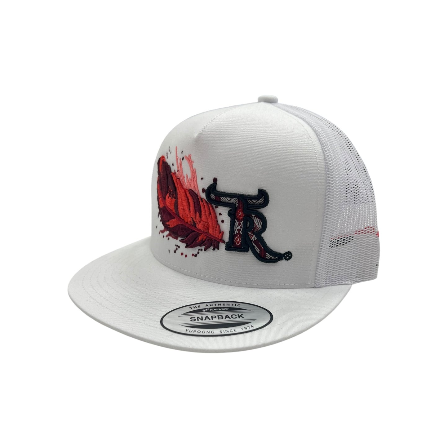 Texas Ranch Hat - Red Pincer White/White