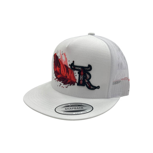 Texas Ranch Hat - Red Pincer White/White