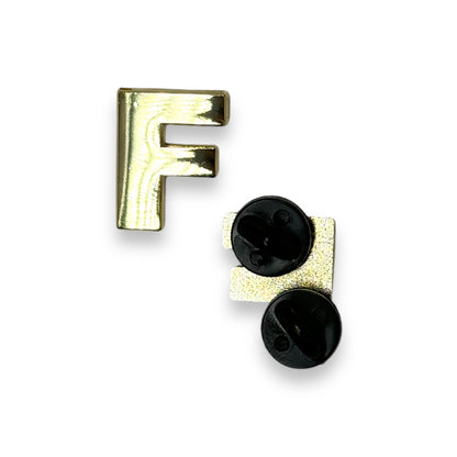 Alphabet Letter Hat Pin - Gold