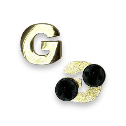 Alphabet Letter Hat Pin - Gold