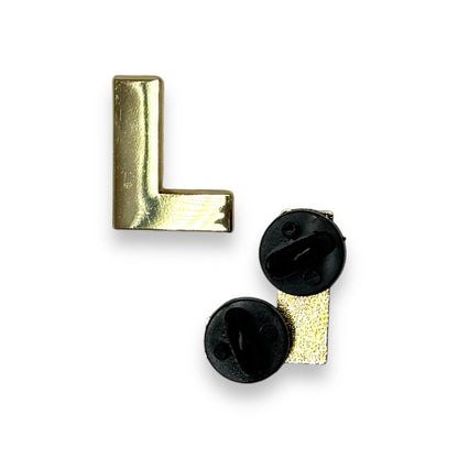 Alphabet Letter Hat Pin - Gold