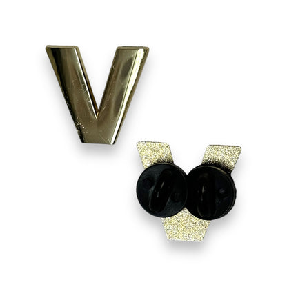 Alphabet Letter Hat Pin - Gold