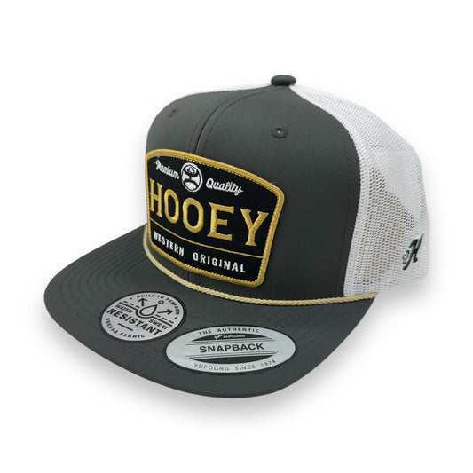 Hooey Hat - Trip Charcoal/White