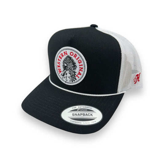 Hooey Hat - Quanah Black/ White