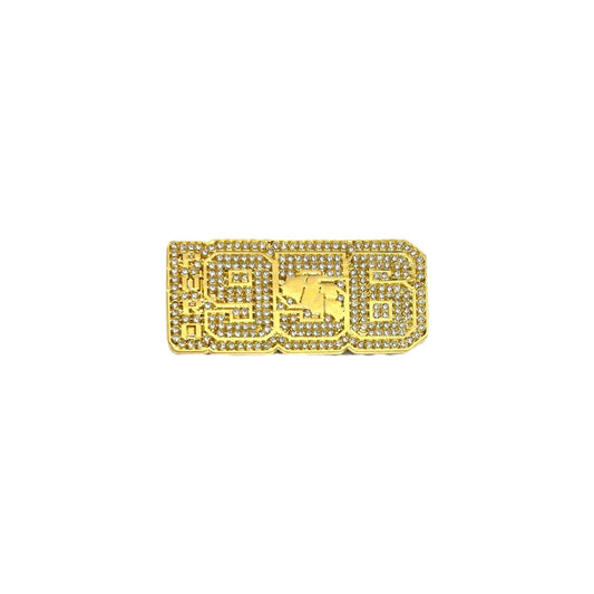 Iced Out PURO 956 Hat Pin - Gold