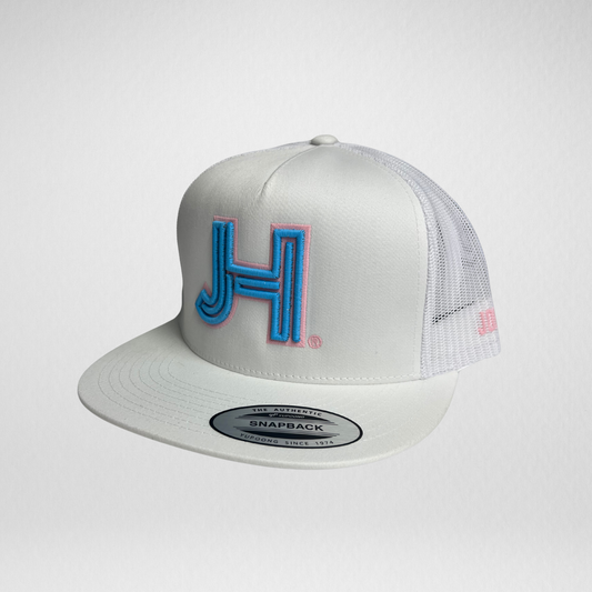 Jobes Hat - Blue/Pink Outline