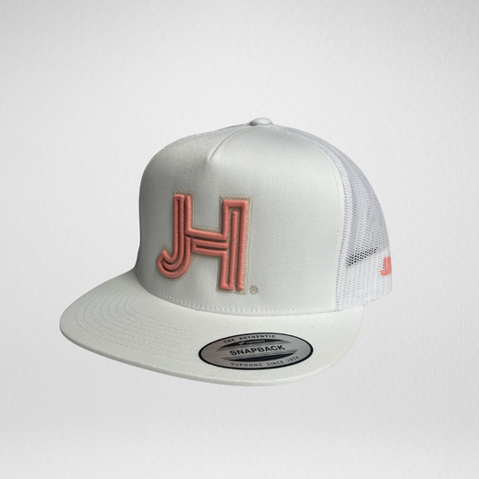 Jobes Hat - Pink/Silver Outline