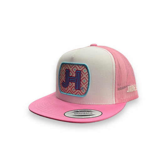 Jobes Hat - White/Pink Capri Patch