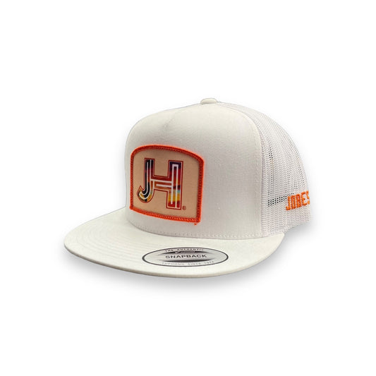 Jobes Hat - White Orange Desert Patch