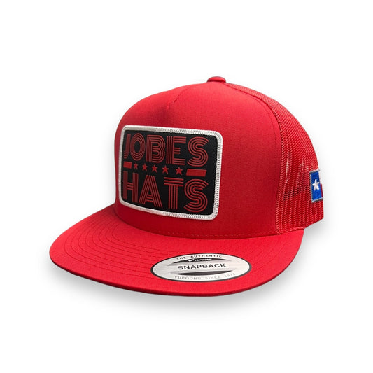 Jobes Hat - Red 5-Star Patch