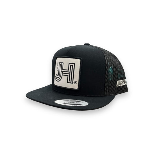 Jobes Hat - Black Solid White Patch