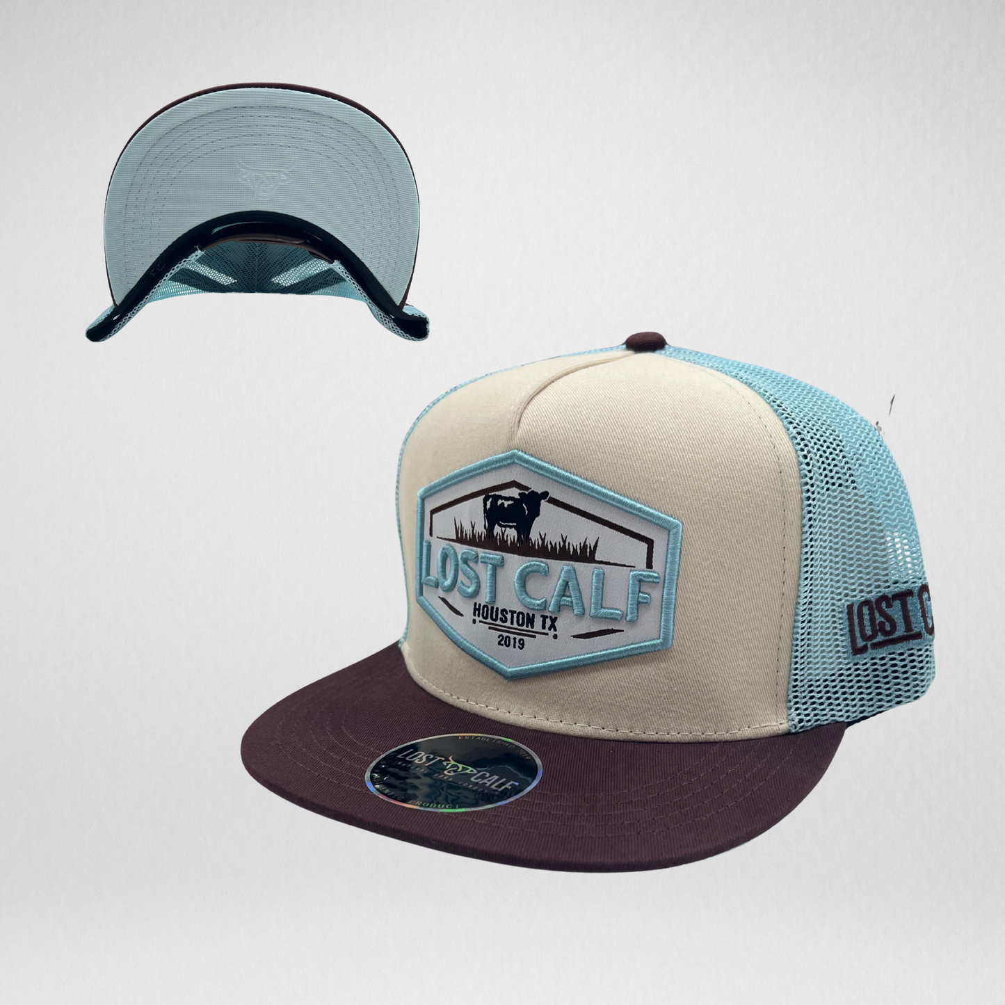 Lost Calf Hat - Farm Khaki/Blue