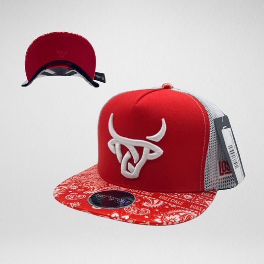 Lost Calf Hat - Red Bandana Flat